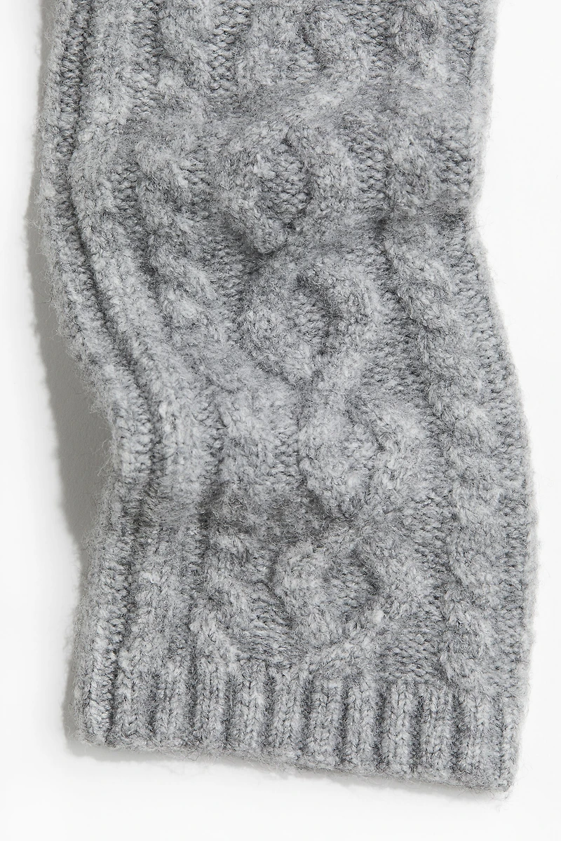Cable-Knit Leg Warmers
