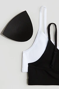 2-Pack Padded Short Tops