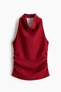 Draped Halterneck Top