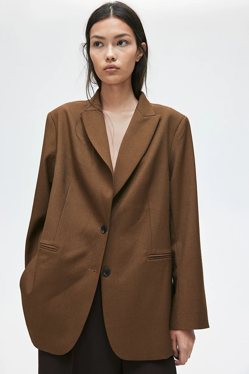 Blazer à fermeture droite