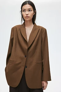 Blazer à fermeture droite