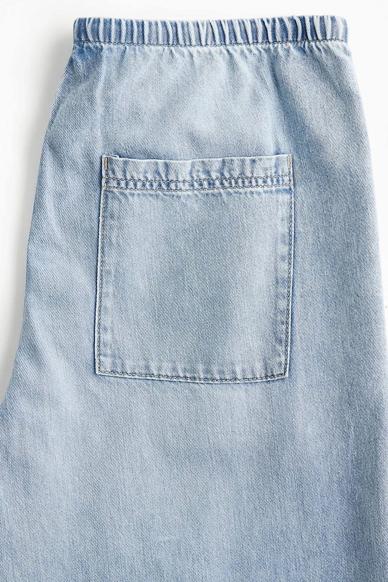 Denim Drawstring Pants