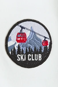 Chandail à capuche ample avec motif