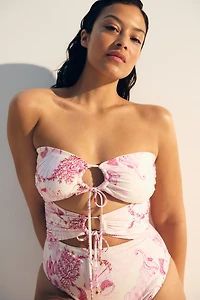 Costume de bain coussiné échancré