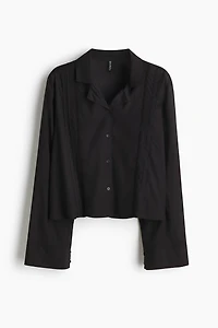 Pintucked Pajama Shirt