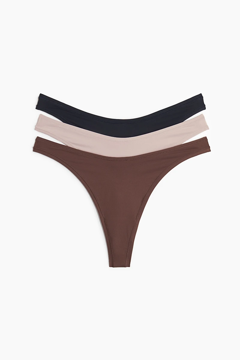 3-pack Microfiber Thong Briefs