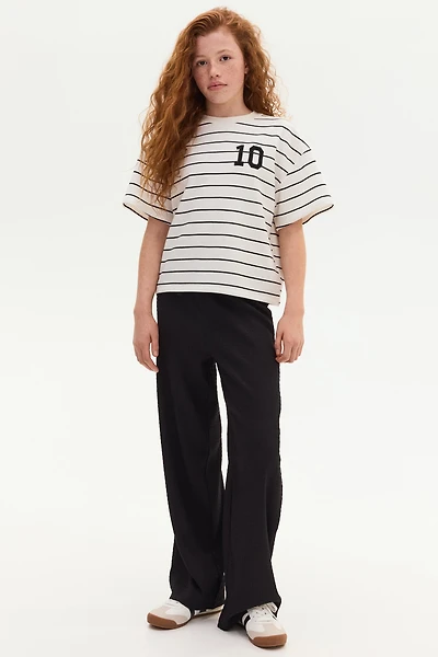 Textured Jersey Pants