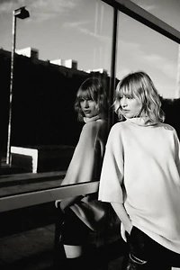 Chandail col roulé en laine