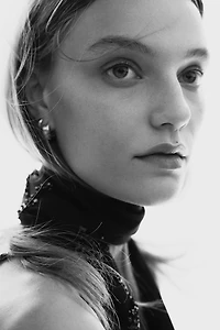 Embellished Satin Scarf