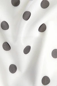 One-Shoulder Mesh Top