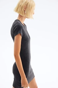 Robe en coton côtelé