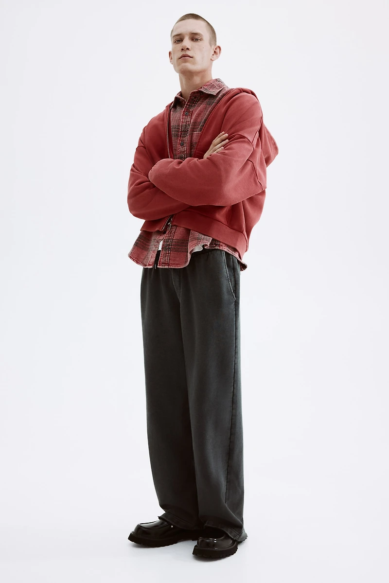 Oversized-Fit Hooded Jacket