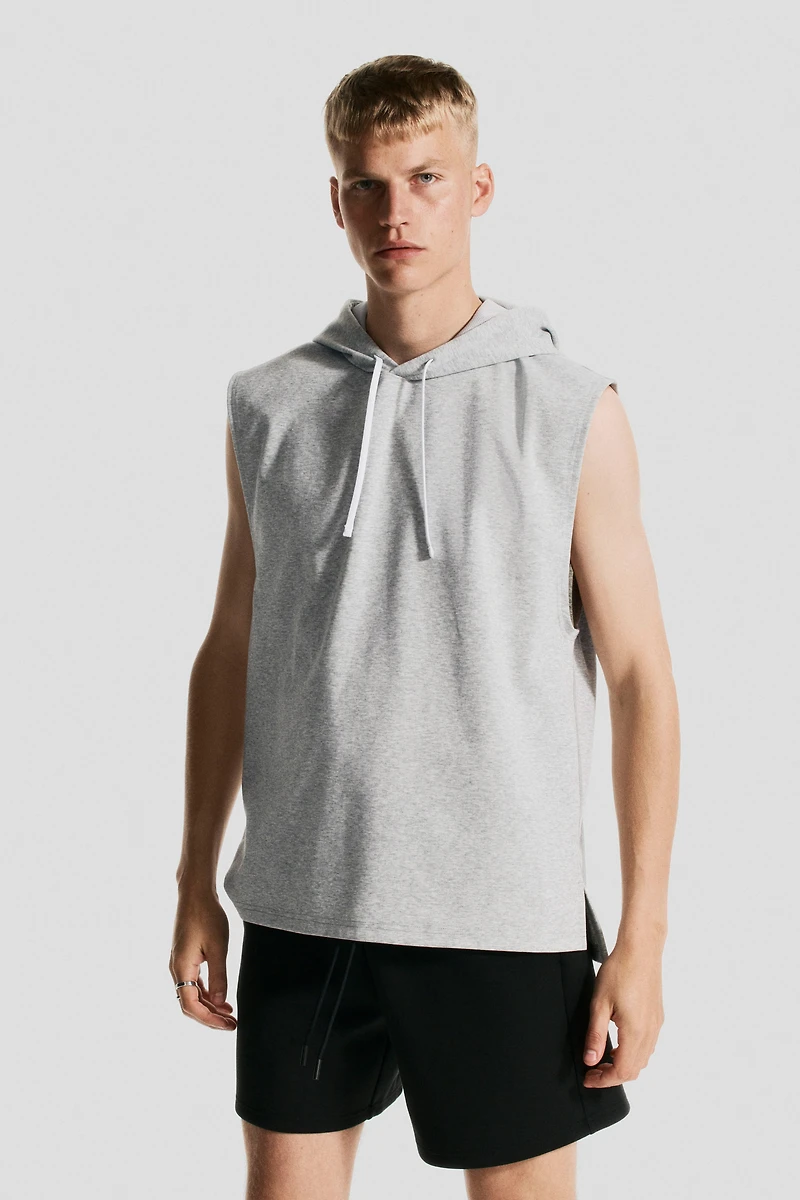 Regular-Fit Sleeveless Sports Hoodie with DryMove™