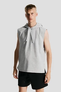 Regular-Fit Sleeveless Sports Hoodie with DryMove™
