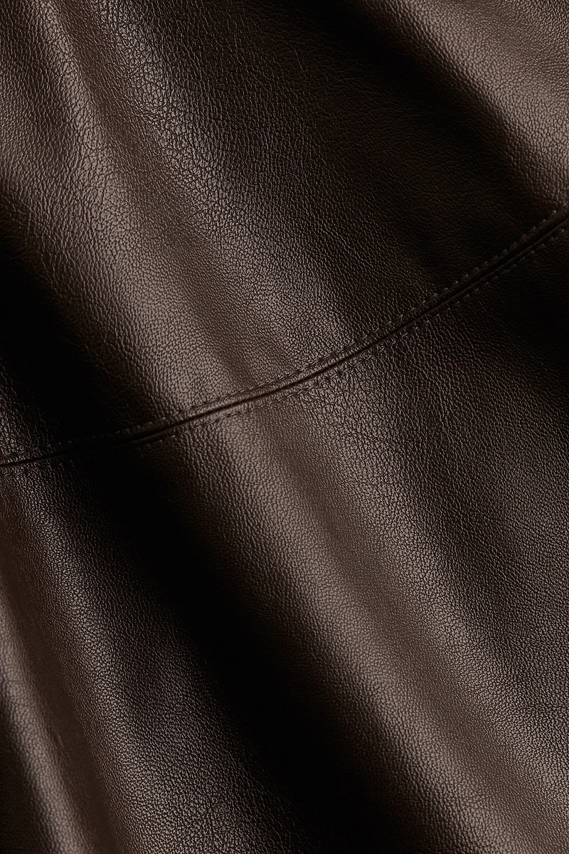 Flared Coated Skirt