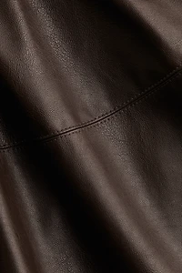 Flared Coated Skirt