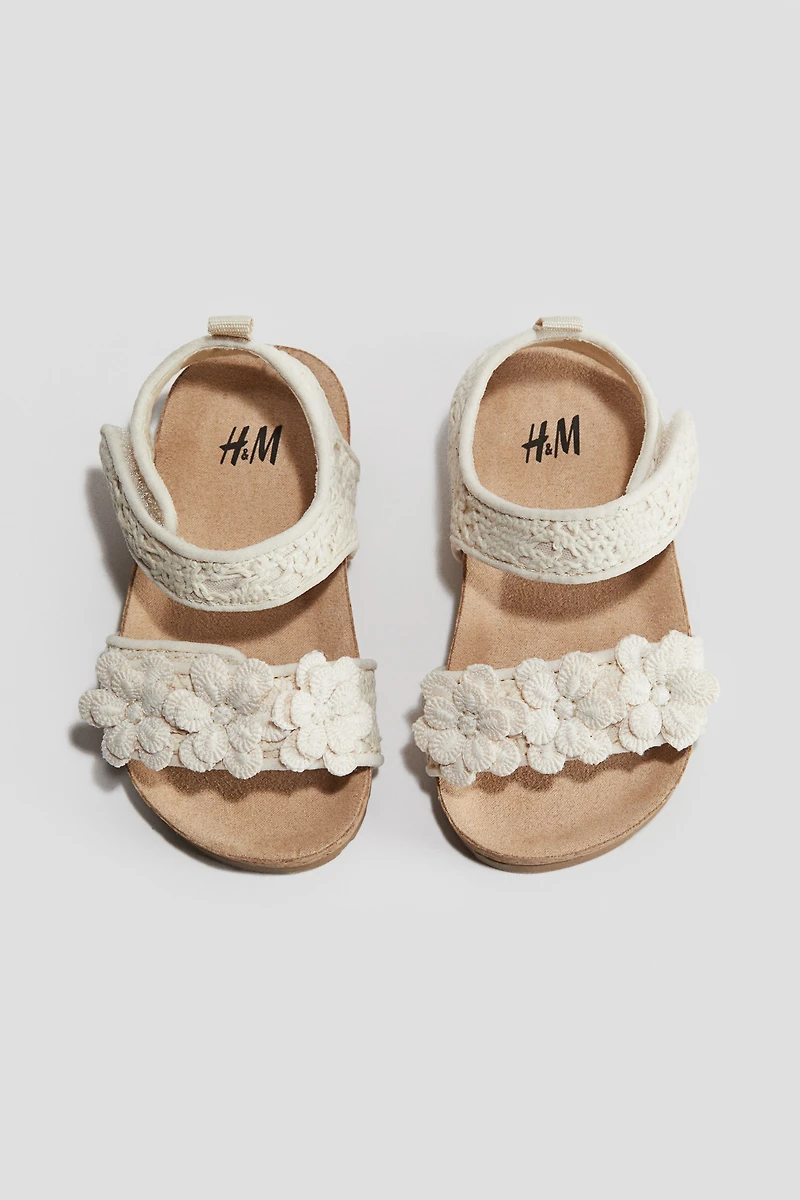 Crochet-Look Sandals