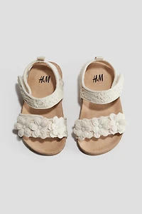 Crochet-Look Sandals