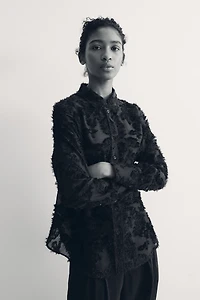 Textured-weave Shirt