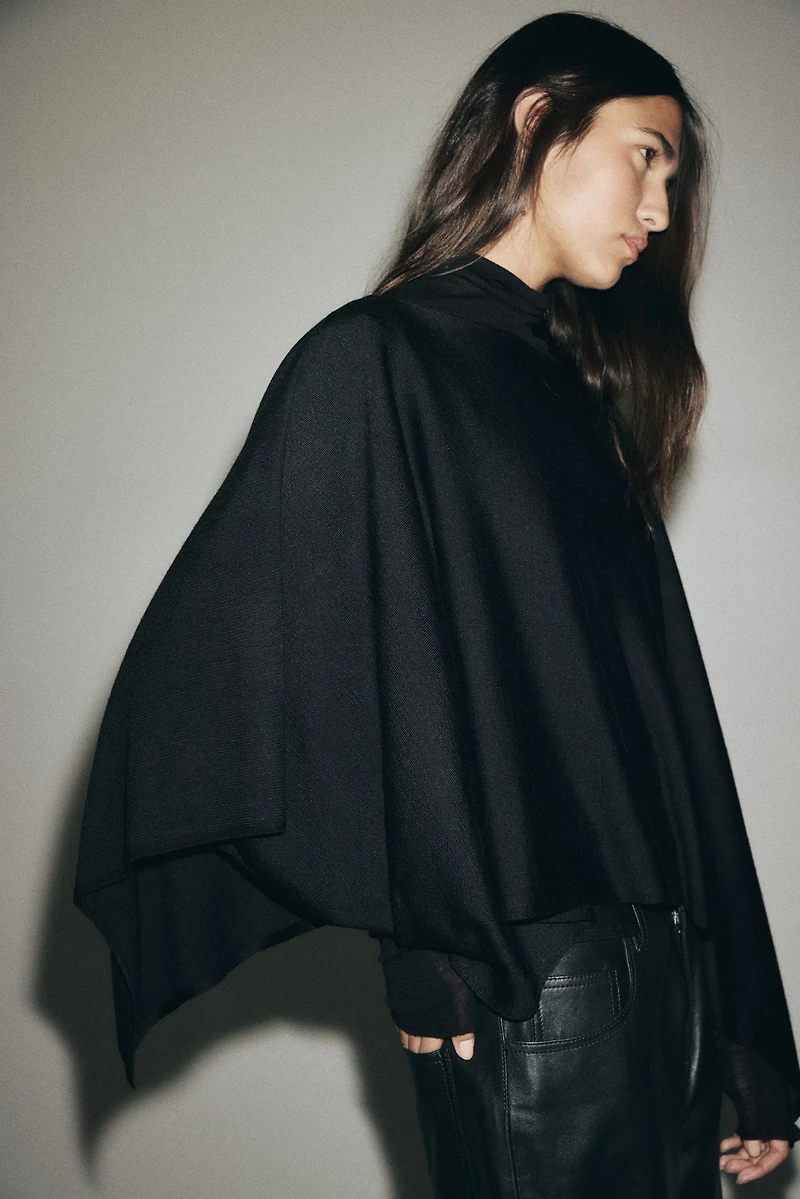 Fine-Knit Cape