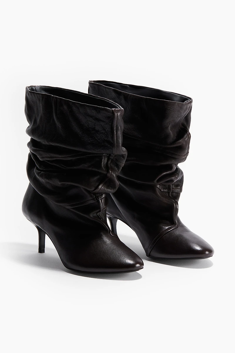 Heeled Leather Boots