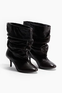 Heeled Leather Boots