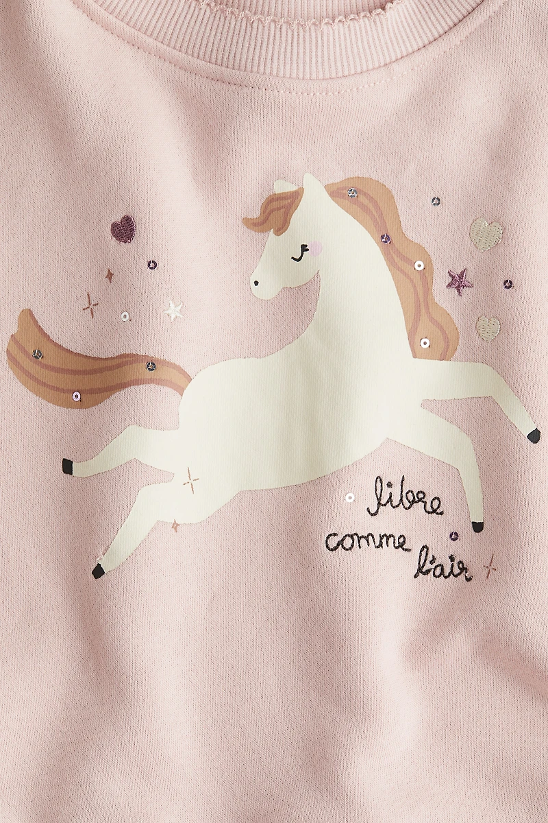 Sweatshirt Dress with Tulle Skirt