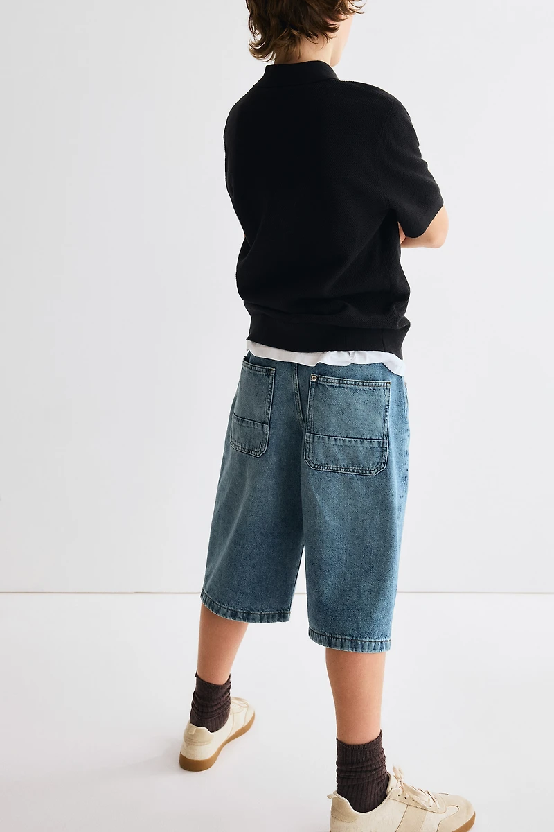 Baggy-Fit Denim Shorts