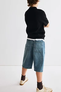 Baggy-Fit Denim Shorts
