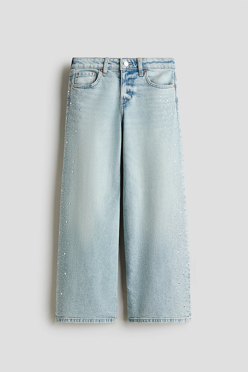 Relaxed Wide Leg Jeans