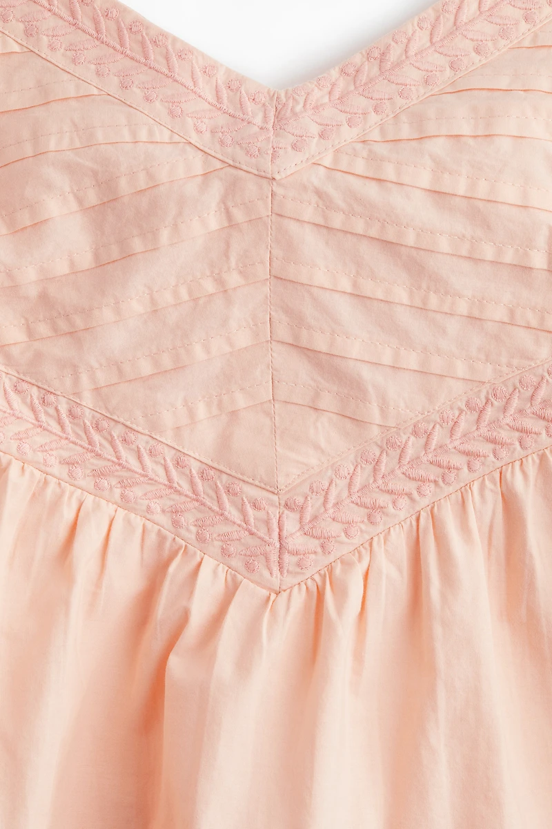 Strappy Top with Pintucks