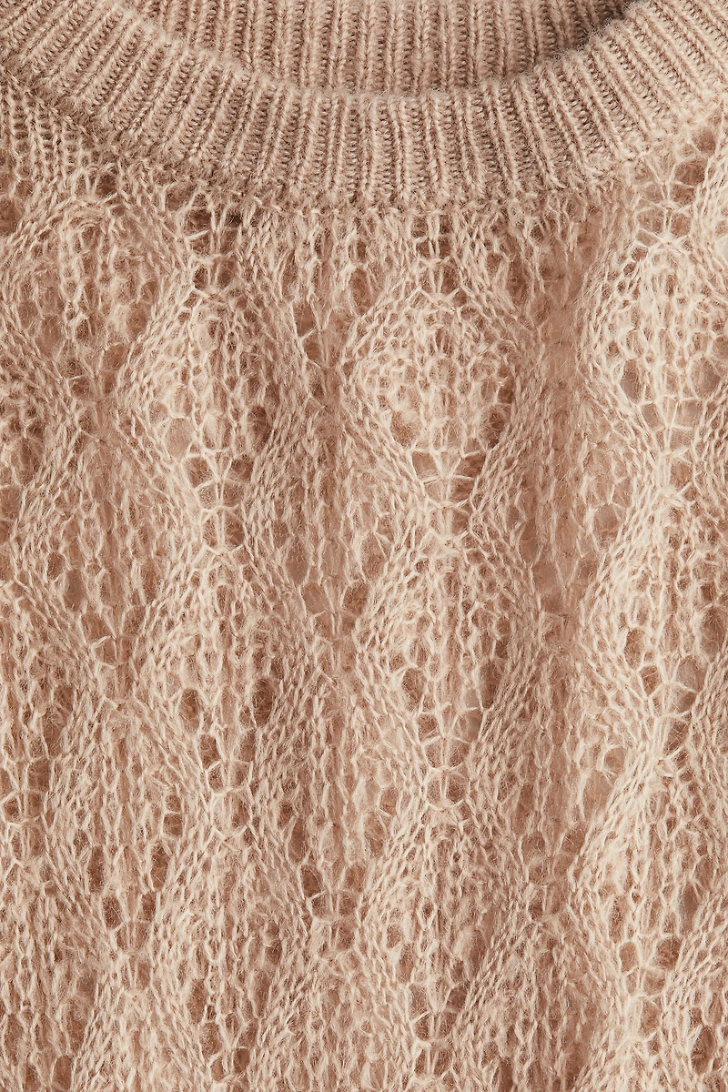 Pointelle-Knit Sweater