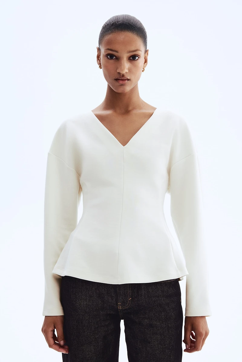 Defined-Waist Scuba Top