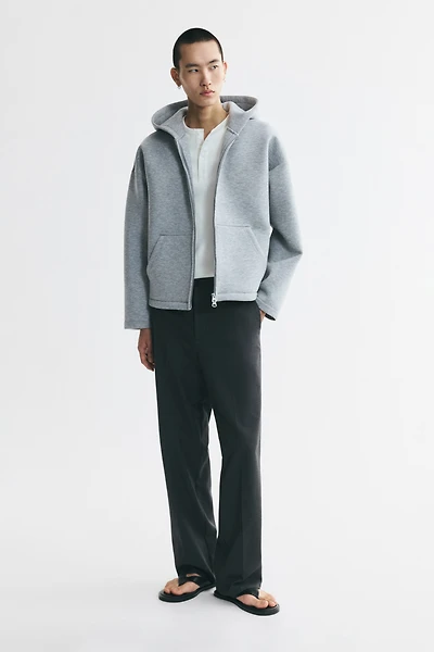 Pantalon sur mesure décontracté à jambes larges