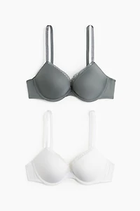 2-pack Microfiber Push-up Bras