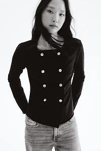 Double-Breasted Cardigan