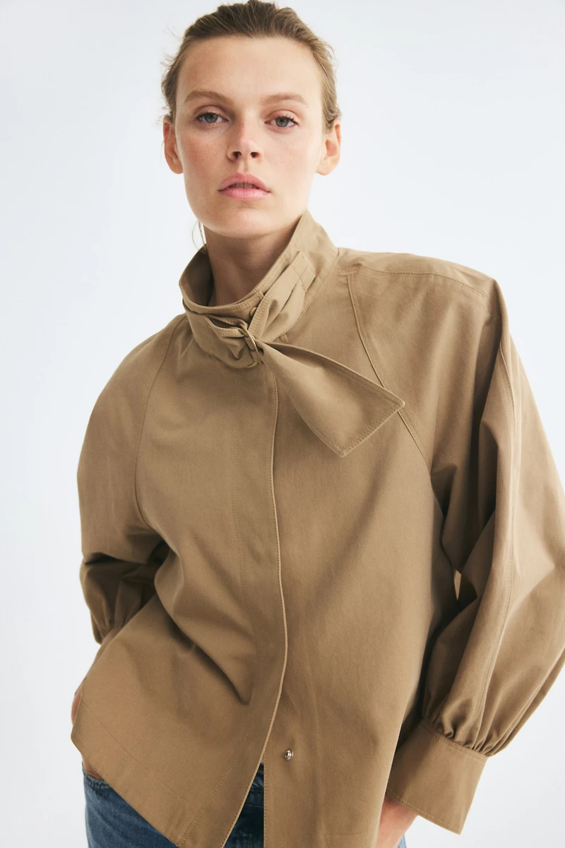Veste ample en sergé