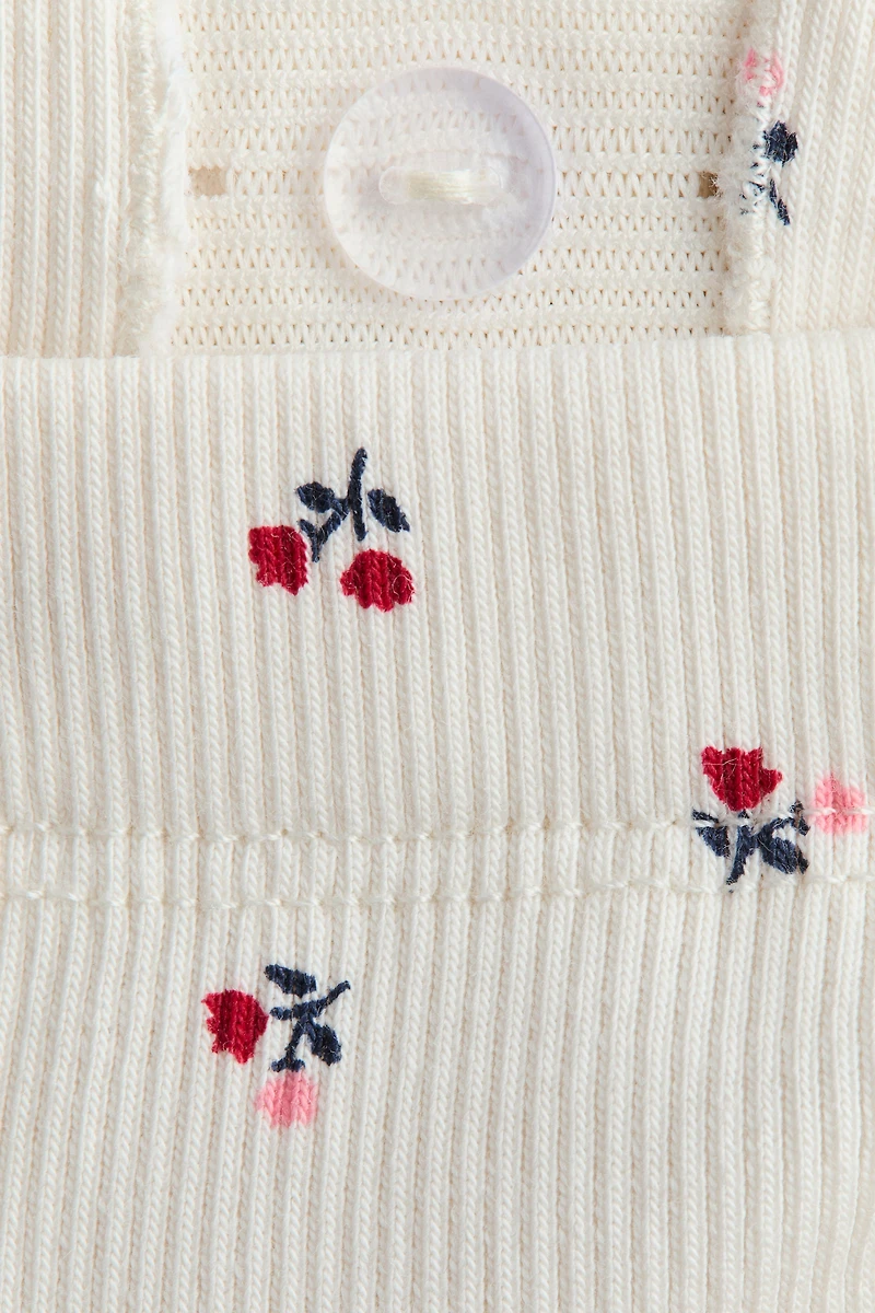 2-Piece Ribbed Cotton Set