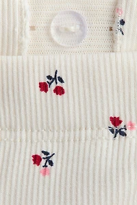 2-Piece Ribbed Cotton Set