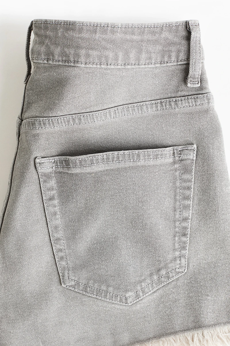 Frayed Denim Shorts