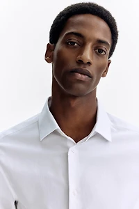 Chemise près du corps en coton