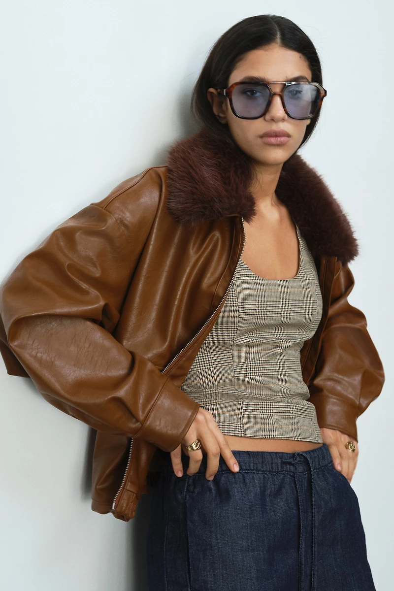 Pantalon en denim avec cordon de serrage