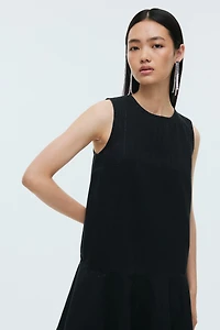 Robe ornementée en denim