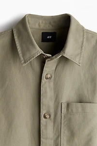 Regular-Fit Cotton Twill Overshirt