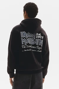 Loose-Fit Printed Hooded Jacket