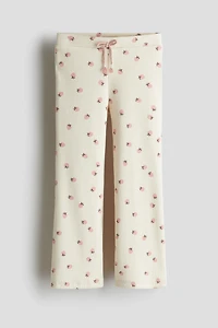 Legging en jersey côtelé