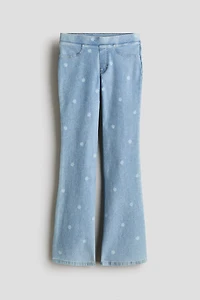 Denim-Look Flared Jeggings