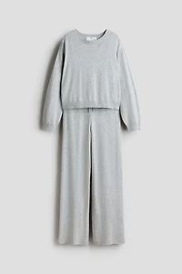 Ensemble 2 pièces en fin tricot