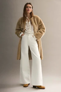 Blouse à col volanté en viscose