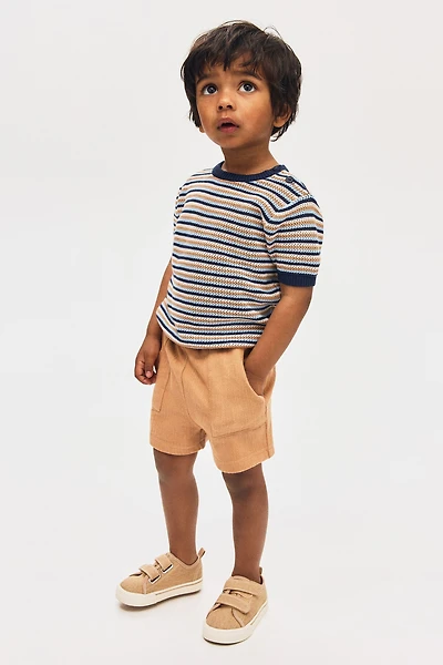 Textured Jersey Shorts
